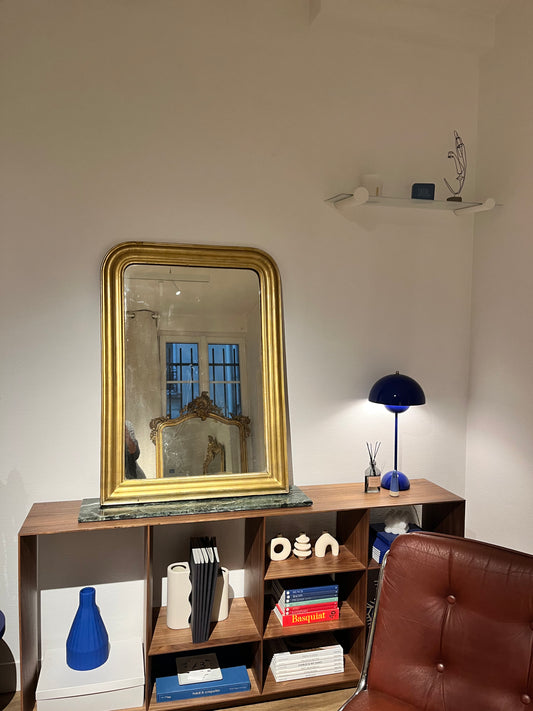 Petit miroir Louis Philippe patiné appartement.basile