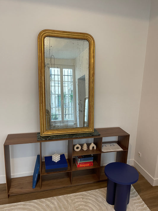 Miroir Louis Philippe feuille d'or appartement.basile